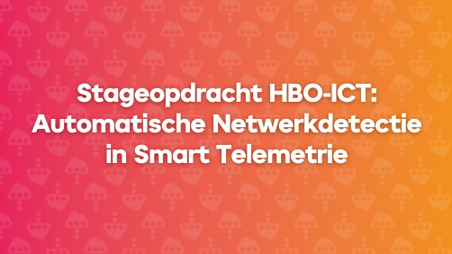 Stageopdracht HBO-ICT: Automatische Netwerkdetectie in Smart Telemetrie